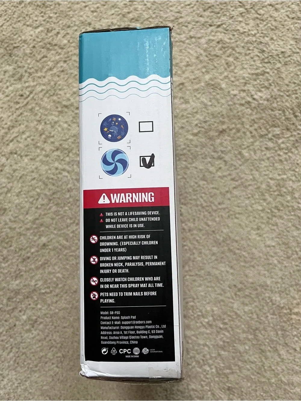 Kids Splash Pad - Teal NWT